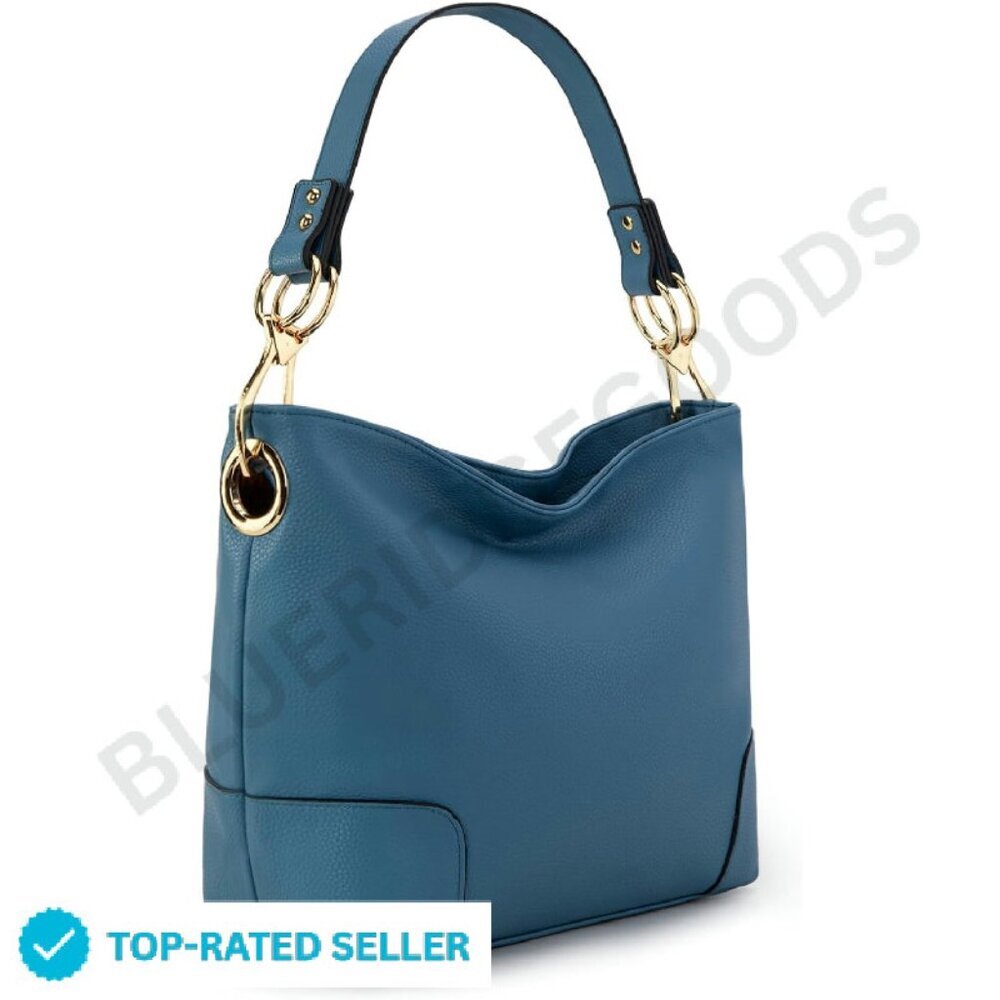 Medium Hobo Bag Top Handle Satchel Shoulder Purse Bucket Handbag Chic